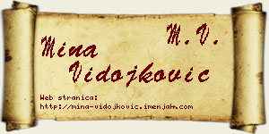Mina Vidojković vizit kartica